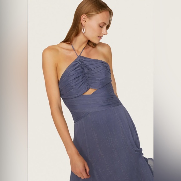 LIKELY Night Shadow Runa Halter Gown Size 6 - Picture 5 of 7